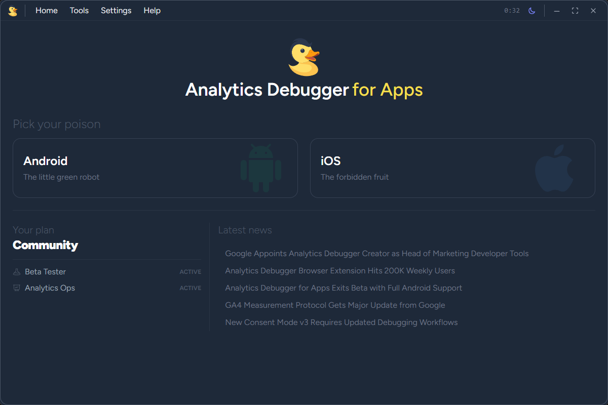Analytics Debugger for Apps
